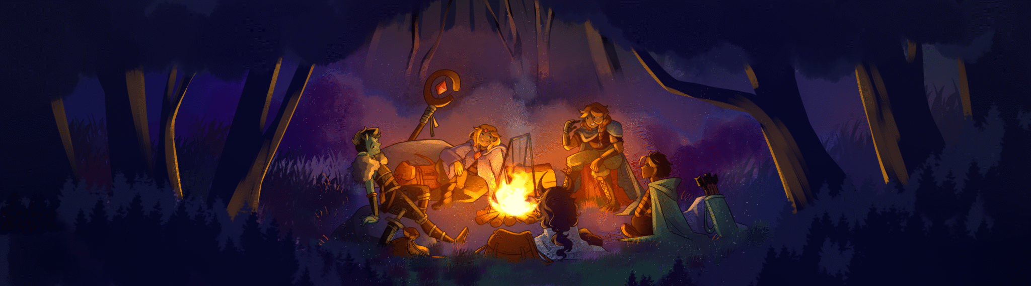 Valyron omega campfire illustration